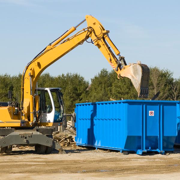 can i choose the location where the residential dumpster will be placed in Simonton TX